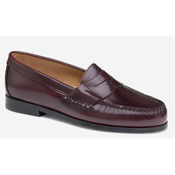 JOHNSTON & MURPHY Hayes Penny Loafer Size 11/ Burgundy - Picture 2 of 8